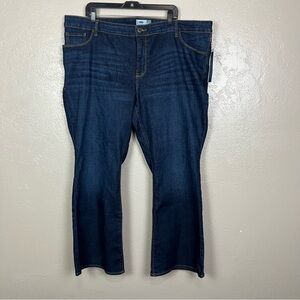 Old Navy - Women's Mid-Rise Kicker‎ Boot-Cut Jeans - Dark Wash - Size 24